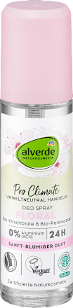 alverde NATURKOSMETIKDeo Spray Floral, Bio-Kirschblüte, Bio-Reiswasser, 75 ml