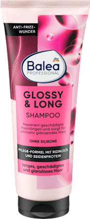 Balea ProfessionalShampoo Glossy & Long, 250 ml