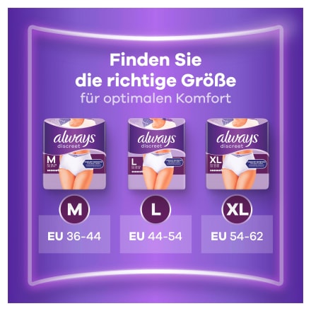 always discreet Pants Inkontinenz Gr. M Plus, 10 St dauerhaft  
