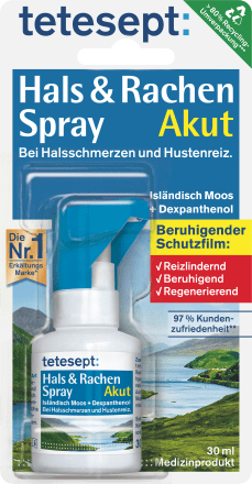 teteseptHals- und Rachen Spray mit Isländisch Moos, 30 mlMedizinprodukt