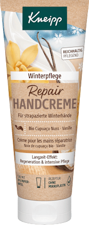KneippHandcreme repair Winterpflege, Cupuaco Nuss & Vanille, 75 ml