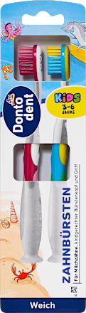 DontodentZahnbürste Kinder weich, 3 bis 6 Jahre, 2 St