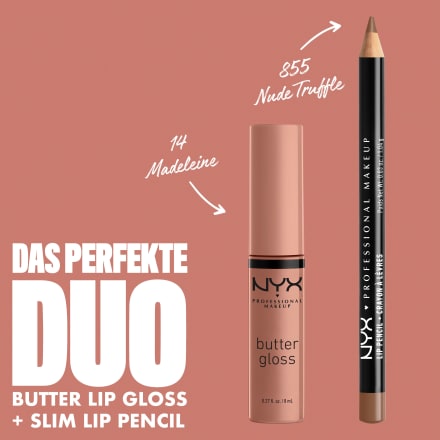 NYX PROFESSIONAL MAKEUP Lipliner Slim 855 Nude Truffle, 1 g dauerhaft