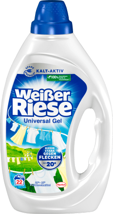 Weißer RieseVollwaschmittel Gel, 22 Wl