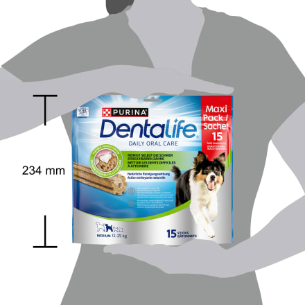 Kausnack Hund Zahnpflege Gr. Medium Maxipack 15 Stuck 345 g