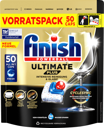 FinishSpülmaschinen-Tabs Ultimate Plus, 50 St