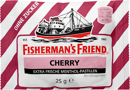Fisherman's FriendPastillen, wild cherry, Wildkirsche, zuckerfrei, 25 g