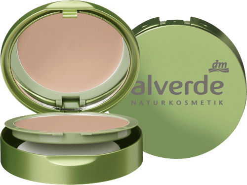 alverde NATURKOSMETIKKompakt Make-up 020 Honig-Gold, 9 g