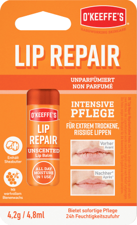 O'Keeffe'sLippenpflege Lip Repair parfümfrei, 4,2 g