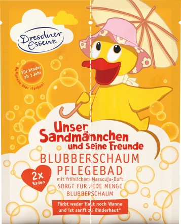 Dresdner EssenzKinder Badezusatz Unser Sandmännchen Blubberschaum Pflegebad, 60 g