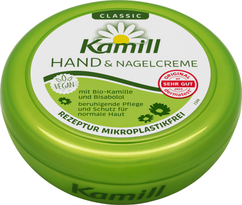 KamillHand- & Nagelcreme mit Kamille in der Dose, 150 ml