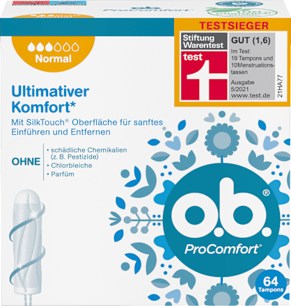 o.b.Tampons Pro Comfort Normal, 64 St