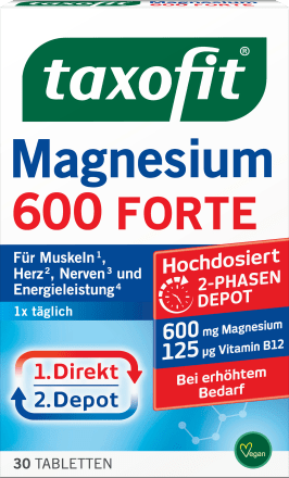 taxofitMagnesium 600 Forte Depot Tabletten 30 St, 51,2 gNahrungsergänzungsmittel