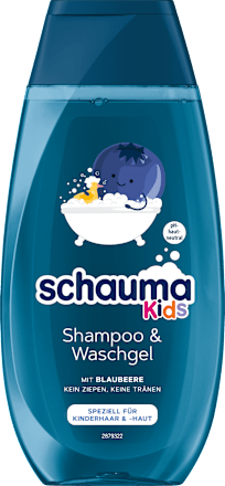 schaumaKinder Shampoo & Waschgel Blaubeere, 250 ml
