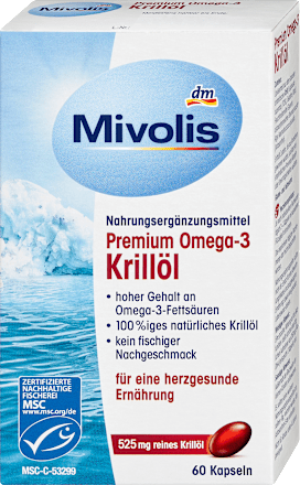MivolisPremium Omega-3 Krillöl, Kapseln 60 St, 45 gNahrungsergänzungsmittel