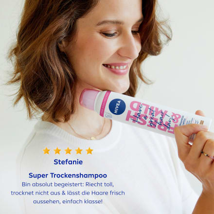 NIVEA Fresh & Mild Trockenshampoo – 200 Ml, Für Mittlere Haartöne, Vegan & Biologisch Abbaubar