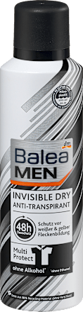 Balea MENAntitranspirant Deospray Invisible Dry, 200 ml
