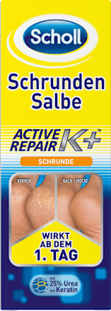 SchollFußcreme Schrundensalbe active repair mit Urea & Keratin, 60 ml