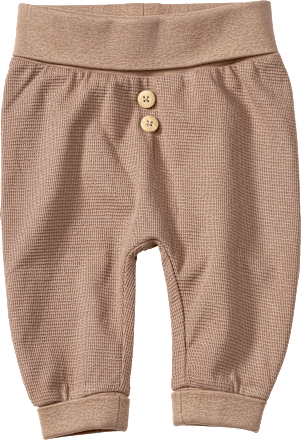 Hose mit Waffel-Struktur \u0026 Mitwachsfunktion, braun, Gr. 62, 1 St