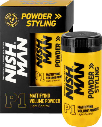 Poudre Coiffante Nishman P1 - Volume Et Contrôle Léger - Effet Mat - 20g - Pour Hommes