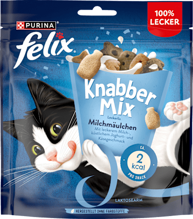 FelixKatzenleckerli Knabber Mix Milchmäulchen, 120 gErgänzungsfuttermittel
