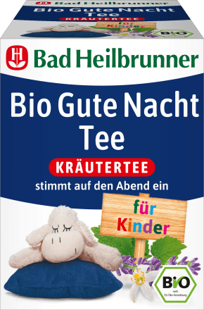 Bad HeilbrunnerKindertee, Bio Gute Nacht Tee (8 Beutel), 14 g