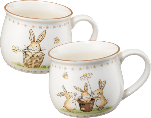 BOLTZEKaffeebecher Hasen & Blümchen, 1 St