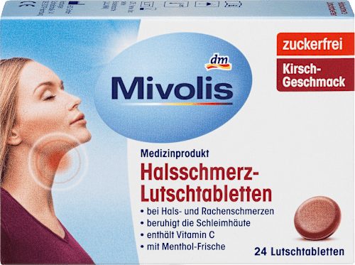 MivolisHalsschmerz-Lutschtabletten, 24 StMedizinprodukt