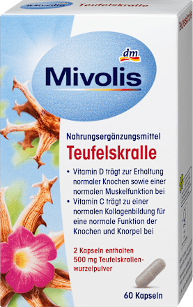 MivolisTeufelskralle Kapseln, 60 St., 35 gNahrungsergänzungsmittel