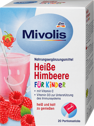 MivolisKindergetränk, Heiße Himbeere (20 Sticks), 100 gNahrungsergänzungsmittel