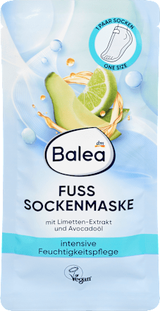BaleaFußmaske Socken, intensive Feuchtigkeitspflege (1 Paar), 2 St
