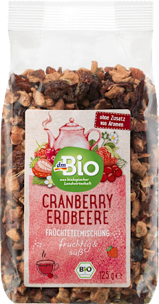 dmBioFrüchtetee-Mischung Cranberry & Erdbeere, lose, 125 g