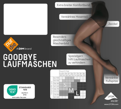 Nur die strumpfhose schwarz 20 den clearance