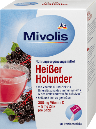 MivolisHeißer Holunder, Portionssticks 20 St., 100 gNahrungsergänzungsmittel
