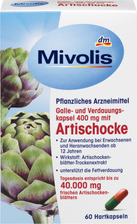 MivolisGalle- und Verdauungskapsel 400 mg mit Artischocke, 60 StArzneimittel