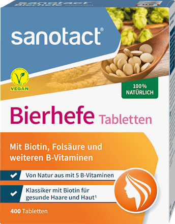 sanotactBierhefe Tabletten 400 St., 200 gNahrungsergänzungsmittel