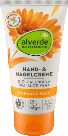 alverde NATURKOSMETIKHand- & Nagelcreme Bio Calendula & Bio Aloe Vera, 75 ml