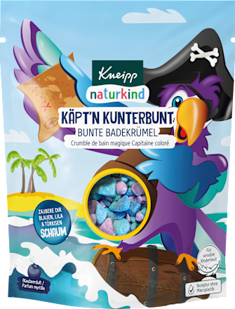 Kneipp NaturkindKinder Badezusatz Bunte Badekrümel Käpt'n Kunterbunt, 100 g