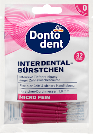 DontodentInterdentalbürsten pink 0,35mm ISO 0, 32 St