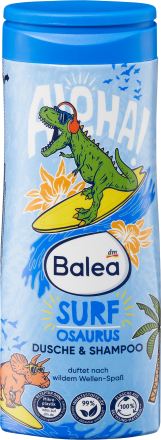 BaleaKinder Dusche & Shampoo 2in1 Surfosaurus, 300 ml
