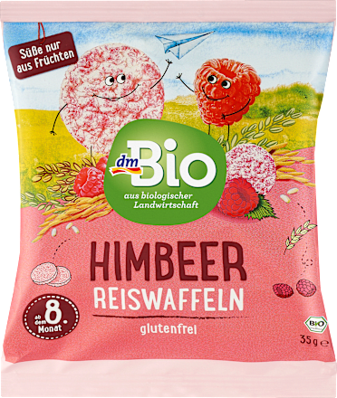 dmBioBabysnack Reiswaffeln Himbeere, 35 gDiätetisches Lebensmittel