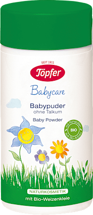 TöpferBabypuder Babycare ohne Talkum, 75 g