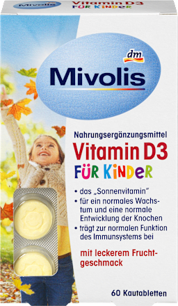 MivolisVitamin D3 für Kinder, Kautabletten 60 St., 51 gNahrungsergänzungsmittel