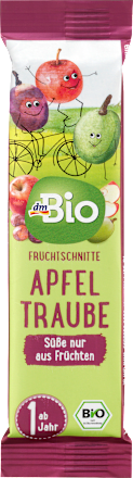 dmBioFruchtriegel Apfel-Traube ab 1Jahr, 25 gBeikost