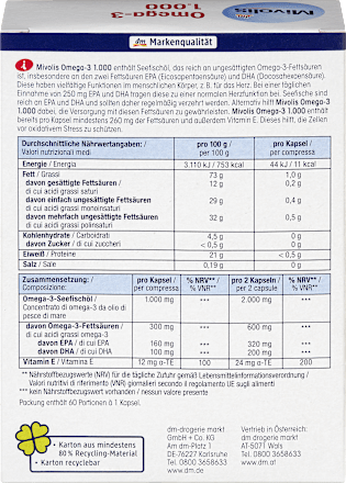 Mivolis Omega 3 kapsule 1000, 85 g | dm.rs