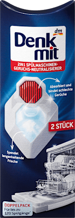 DenkmitSpülmaschinen-Deo 2in1 Geruchs-Neutralisierer, 2 St