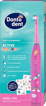 DontodentAkku Zahnbürste Active Young pink, 1 St