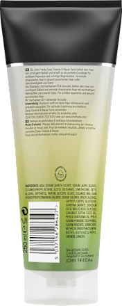 John Frieda Deep Cleanse & Repair Conditioner – Intensive Pflege Mit Hanfsamen- Und Avocadoöl