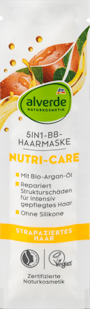 alverde NATURKOSMETIKHaarmaske Nutri-Care BB 5in1 Bio-Mandel Bio-Argan, 20 ml