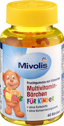 MivolisMultivitamin-Bärchen für Kinder Fruchtgummis, 60 St, 60 St